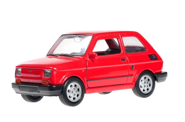 Fiat 126p vermelho . Fotografias De Stock Royalty-Free
