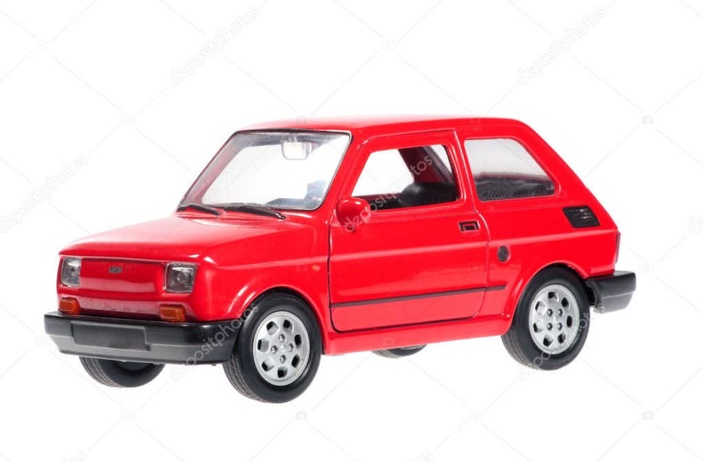 Fiat 126p red.