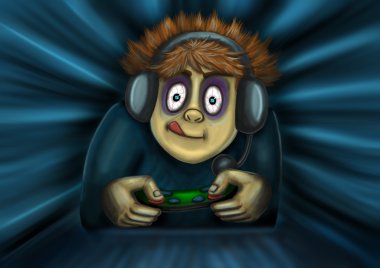 A gamer clipart