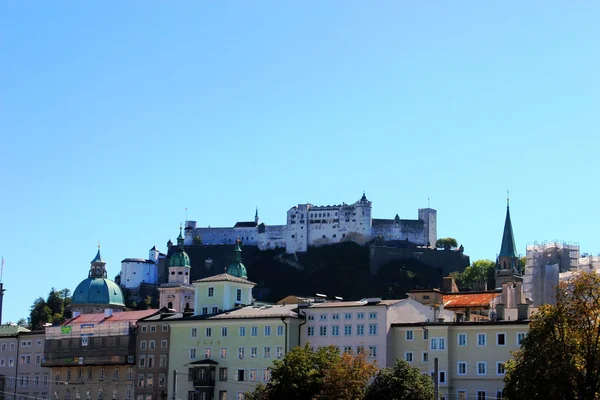 Vista del castillo de Salzburgo — Foto de Stock