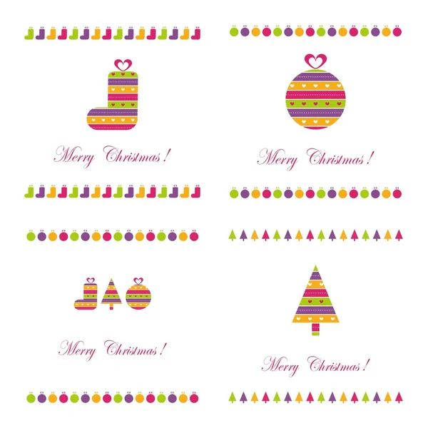 Set of Christmas backgrounds — Stock Photo, Image