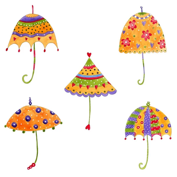 Guarda-chuvas. Elementos decorativos — Fotografia de Stock