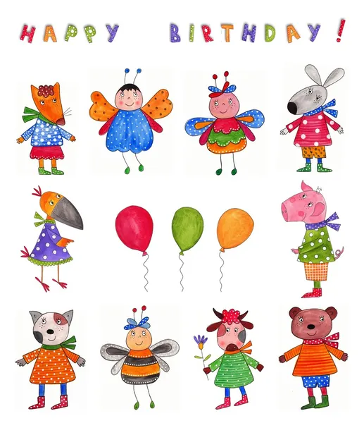 Happy Birthday. Greeting card — Stock Photo, Image
