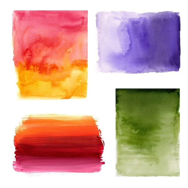 Set of watercolor abstract background — Stock Photo, Image