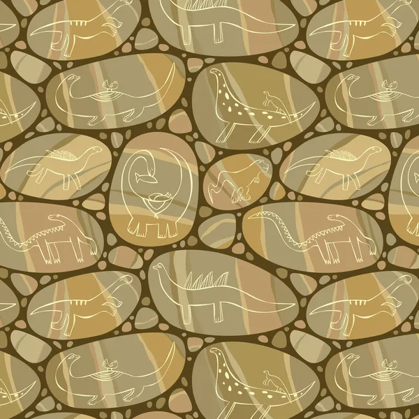Dessins sur les rochers — Image vectorielle
