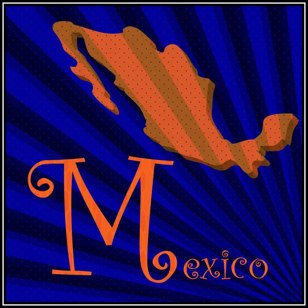 M est pour le Mexique — Image vectorielle