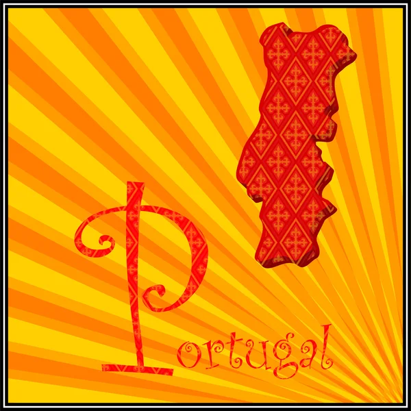 P - за Португалию — стоковый вектор