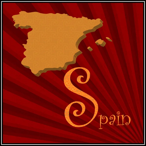 S ist für Spanien — Stockvektor