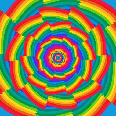 Zig zag parlak renkler