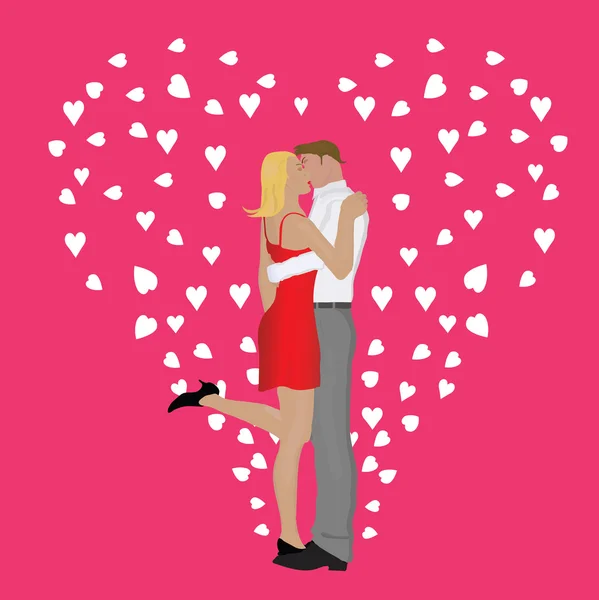 Валентина поцілунок — стоковий вектор