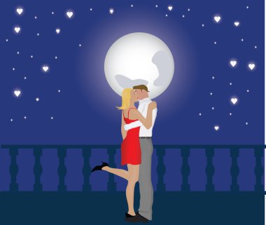 Valentine Star Kiss clipart