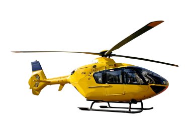 Rescue helicopter isolated clipart
