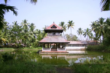 Temple complex in kochi, kerala, india clipart