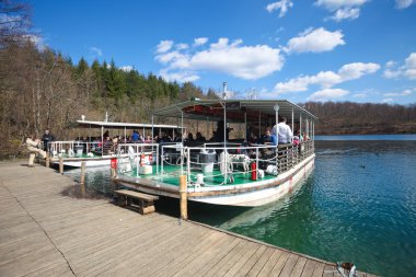 Plitvice Milli Parkı tekne