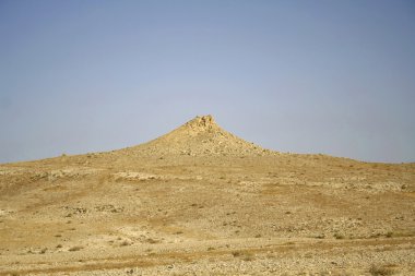 Landscape scenery in sede boker desert, israel clipart