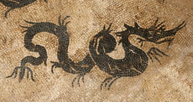 Dragon mosaic clipart