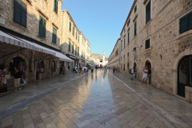 Stradun street in Dubrovnik clipart