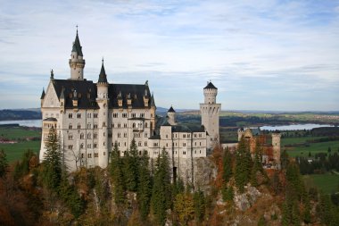 Neuschwanstein castle Bavaria panorama clipart