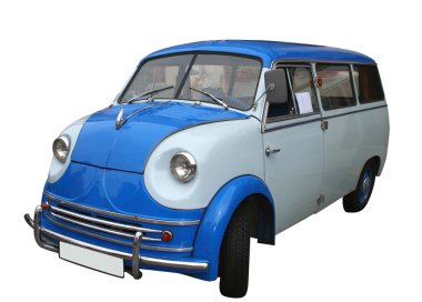 Blue oldtimer clipart