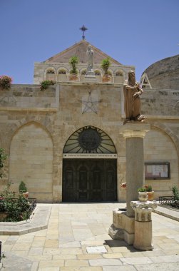 Doğuş kilise kapısına, bethlehem, Batı Şeria, Filistin, İsrail