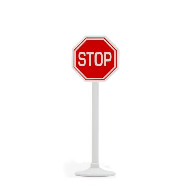 Stop sign post clipart