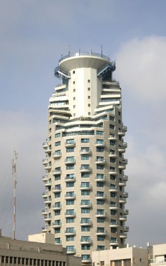 Hotel building in tel aviv israel clipart