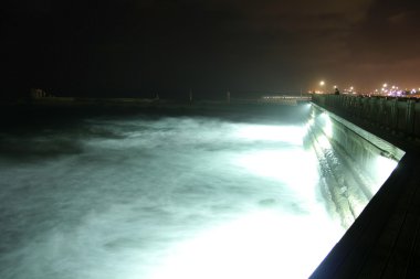 Pier gece tel aviv İsrail tarafından