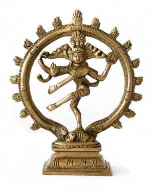 Dancing shiva on white background clipart