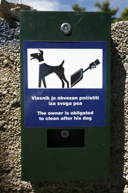 Dog poo box clipart