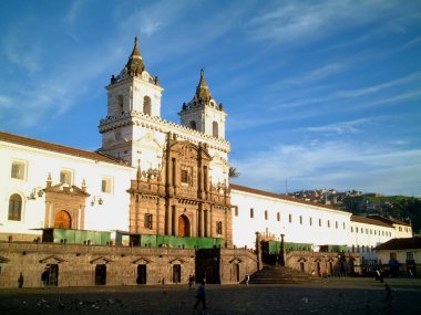 Iglesia de San Francisco, quito, ecuador clipart