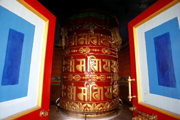 stock image Colourful buddist praying wheels