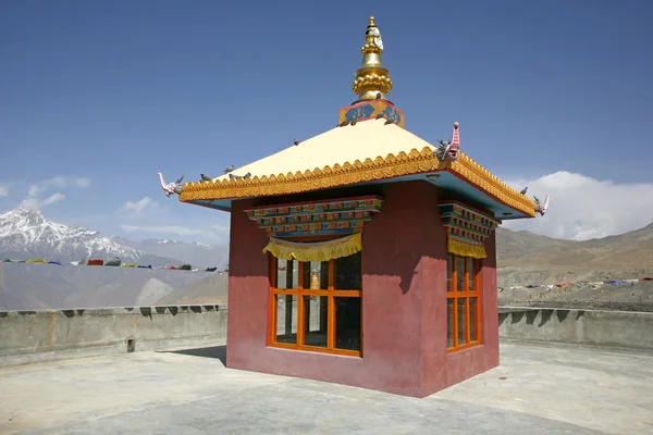 Monastère tibétain à muktinath, circuit annapurna, nepal — Photo