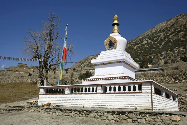 Буддийский монастырь, Аннапурна, Непал — стоковое фото