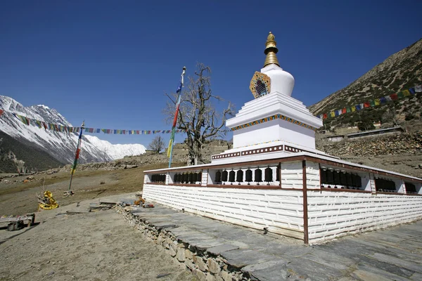 Monastère bouddhiste, Annapurna, Népal — Photo
