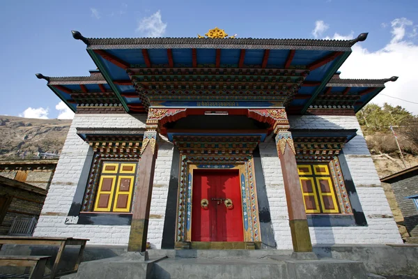 Buddyjski klasztor, annapurna, nepal — Zdjęcie stockowe