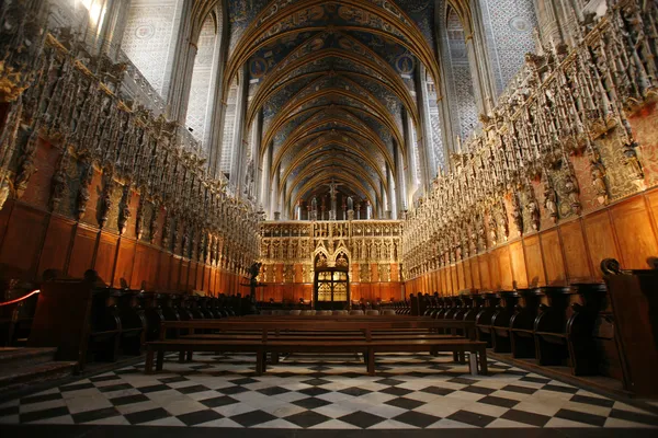 Albi katedral iç — Stok fotoğraf