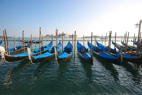 Gondels in Venetië — Stockfoto