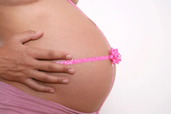 妊娠中のギフト包装 — ストック写真