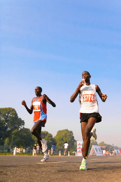 Twee marathonlopers — Stockfoto
