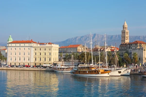 Harbour Old town Split — Stock Photo, Image