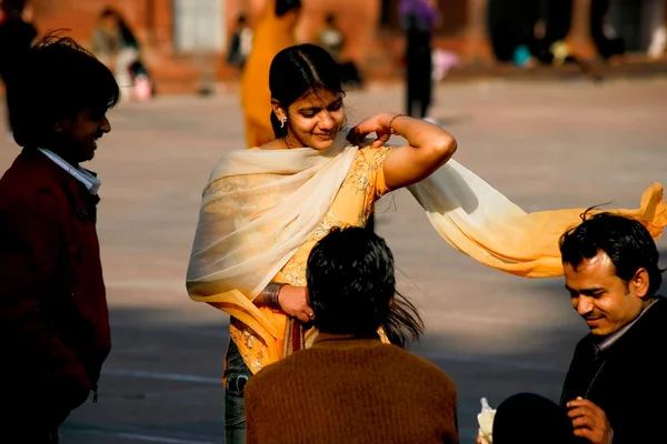 Indisk kvinna — Stockfoto