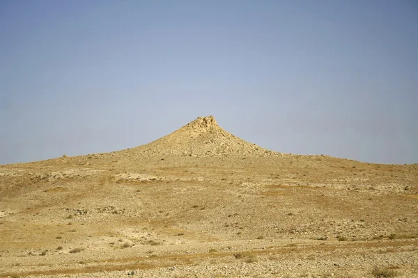 Krajinné scenérie v sede boker poušti, Izrael — Stock fotografie