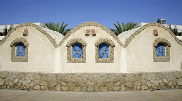 House on sea front in dahab, red sea, sinai, egypt — Stock Photo, Image