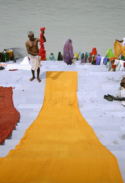 Сцена на берегах Гангу, Рішікеш, Індія — стокове фото