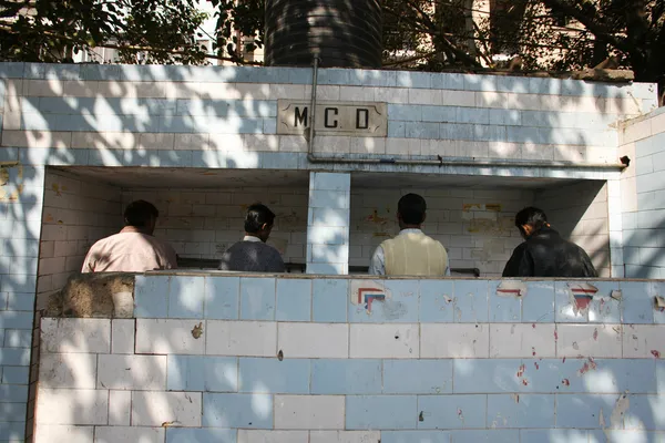 Urinários em delhi, índia — Fotografia de Stock