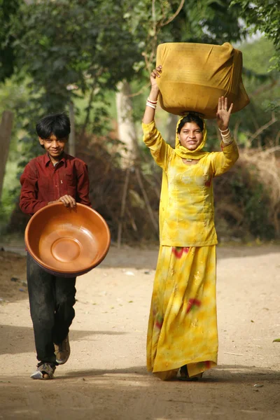 Young rajasthanis — Stock Photo, Image