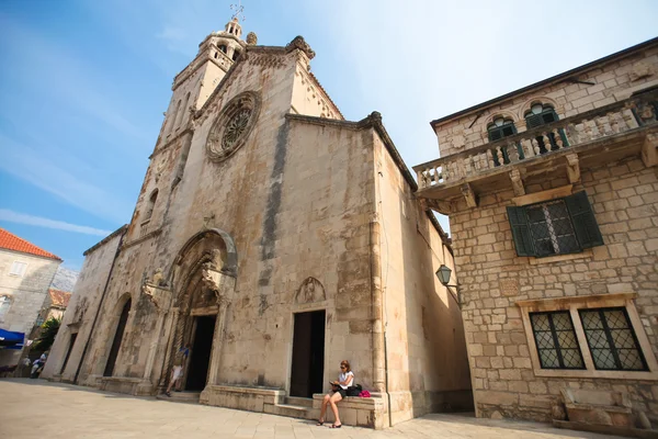 Torget - korcula — Stockfoto