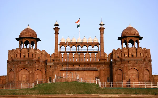 Red fort in the evening sky, delhi, india — Stock Photo, Image