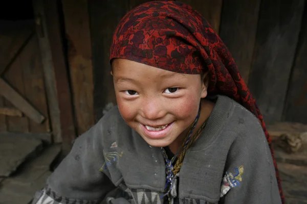 Nepal genç kız — Stok fotoğraf