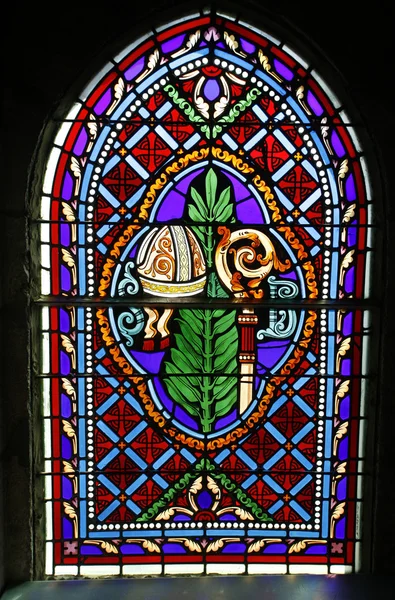 Kirke farvet vindue - Stock-foto